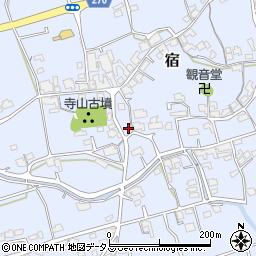 岡山県総社市宿594-1周辺の地図