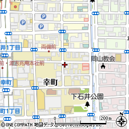 岡山県岡山市北区幸町4-1周辺の地図