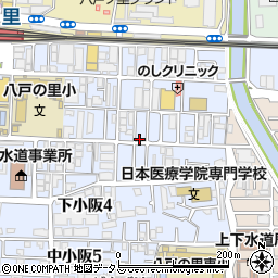 大阪府東大阪市下小阪5丁目8-13周辺の地図