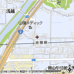 岡山県岡山市東区浅越867-1周辺の地図