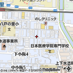 大阪府東大阪市下小阪5丁目8-12周辺の地図