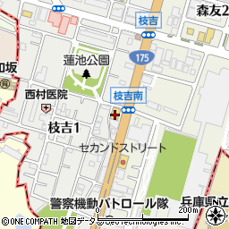 ミスタータイヤマン枝吉周辺の地図
