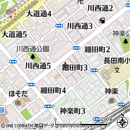 リーフェ細田町周辺の地図