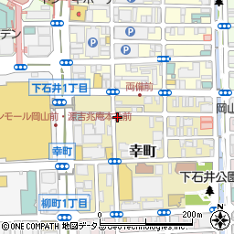 日産レンタカー岡山駅東口店周辺の地図