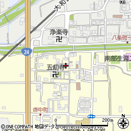奈良県奈良市杏町356周辺の地図