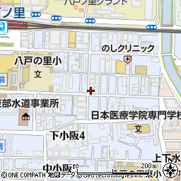 大阪府東大阪市下小阪5丁目8-16周辺の地図