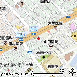 ドミノ・ピザ　三先店周辺の地図