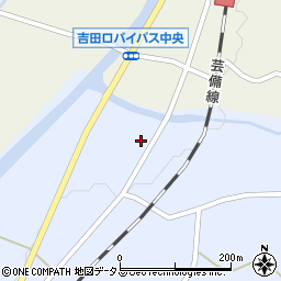 広島県安芸高田市甲田町上小原1201周辺の地図