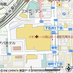 牛角焼肉食堂 岡山イオンモール店周辺の地図