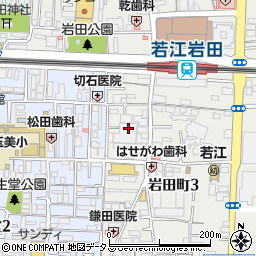 プチパリ若江岩田店周辺の地図