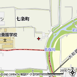 奈良郵便輸送周辺の地図