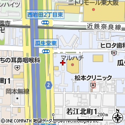 若江岩田パークマンション周辺の地図