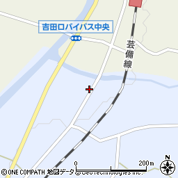広島県安芸高田市甲田町上小原1195周辺の地図