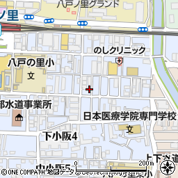 大阪府東大阪市下小阪5丁目8-14周辺の地図