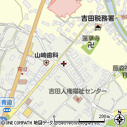 吉田高等学校　農場周辺の地図