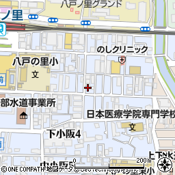 大阪府東大阪市下小阪5丁目8-18周辺の地図