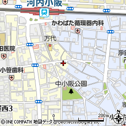 大阪府東大阪市小阪本町1丁目12-4周辺の地図