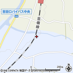 広島県安芸高田市甲田町上小原1127周辺の地図