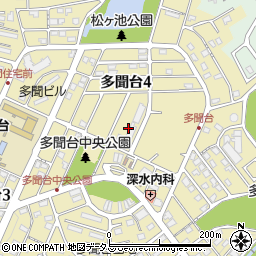 多聞台中央住宅周辺の地図
