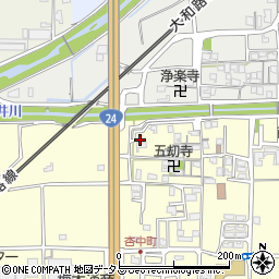 奈良県奈良市杏町335周辺の地図