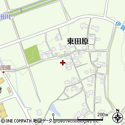 三重県名張市東田原2238周辺の地図