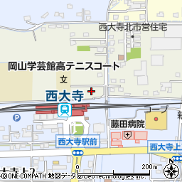 スペースＥＣＯ西大寺駅前駐車場周辺の地図