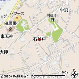 愛知県田原市加治町石井戸周辺の地図