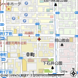 岡山県岡山市北区幸町3-26周辺の地図