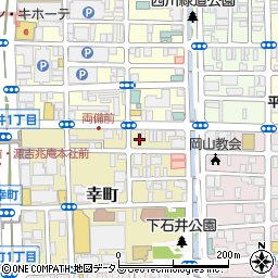 岡山県岡山市北区幸町3-2周辺の地図