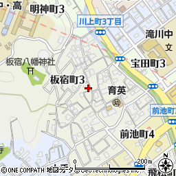 藤井ガレージ板宿町周辺の地図