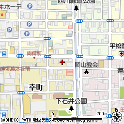 岡山県岡山市北区幸町3周辺の地図