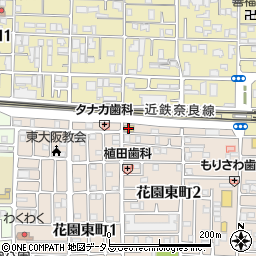 セブンイレブン東大阪花園東町２丁目店周辺の地図