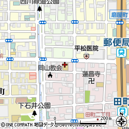 岡山ビジネスカレッジ OBC実習カフェ周辺の地図