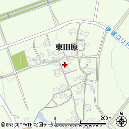 三重県名張市東田原2251周辺の地図