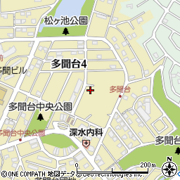 厚生年金住宅多聞台周辺の地図