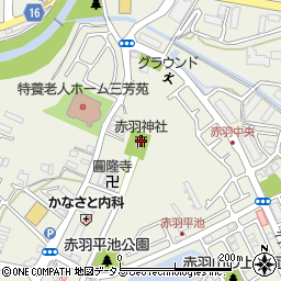 赤羽神社周辺の地図