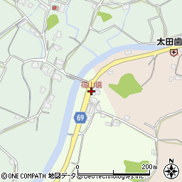 福山橋周辺の地図