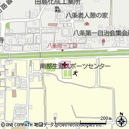 奈良市南部生涯スポーツセンター周辺の地図