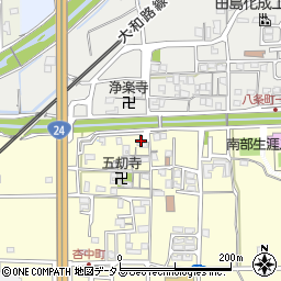 奈良県奈良市杏町370周辺の地図
