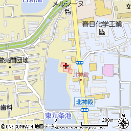 奈良東九条病院周辺の地図
