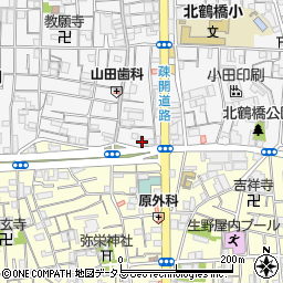株式会社ヤクルト　大阪ヤクルト販売御幸森センター周辺の地図