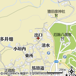 兵庫県神戸市須磨区多井畑出口周辺の地図