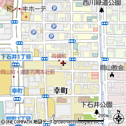 アースミュージック＆エコロジー岡山店周辺の地図