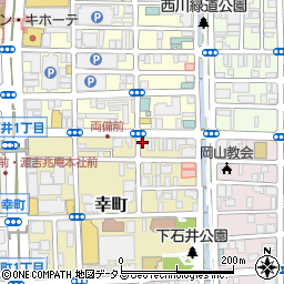 岡山県岡山市北区幸町3-27周辺の地図