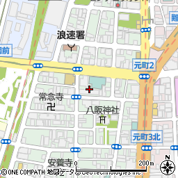 大阪府大阪市浪速区元町周辺の地図
