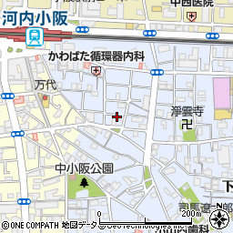 大阪府東大阪市下小阪1丁目11周辺の地図