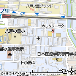 大阪府東大阪市下小阪5丁目8-21周辺の地図