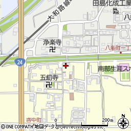奈良県奈良市杏町383周辺の地図