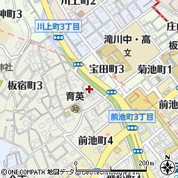 神戸市立　板宿児童館周辺の地図