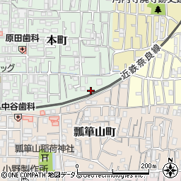 大阪府東大阪市本町12周辺の地図